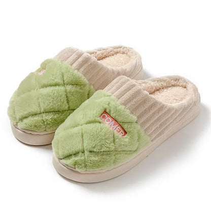 Soft Plush Winter Home Slippers for Men & Women Non Slip Indoor Shoes
