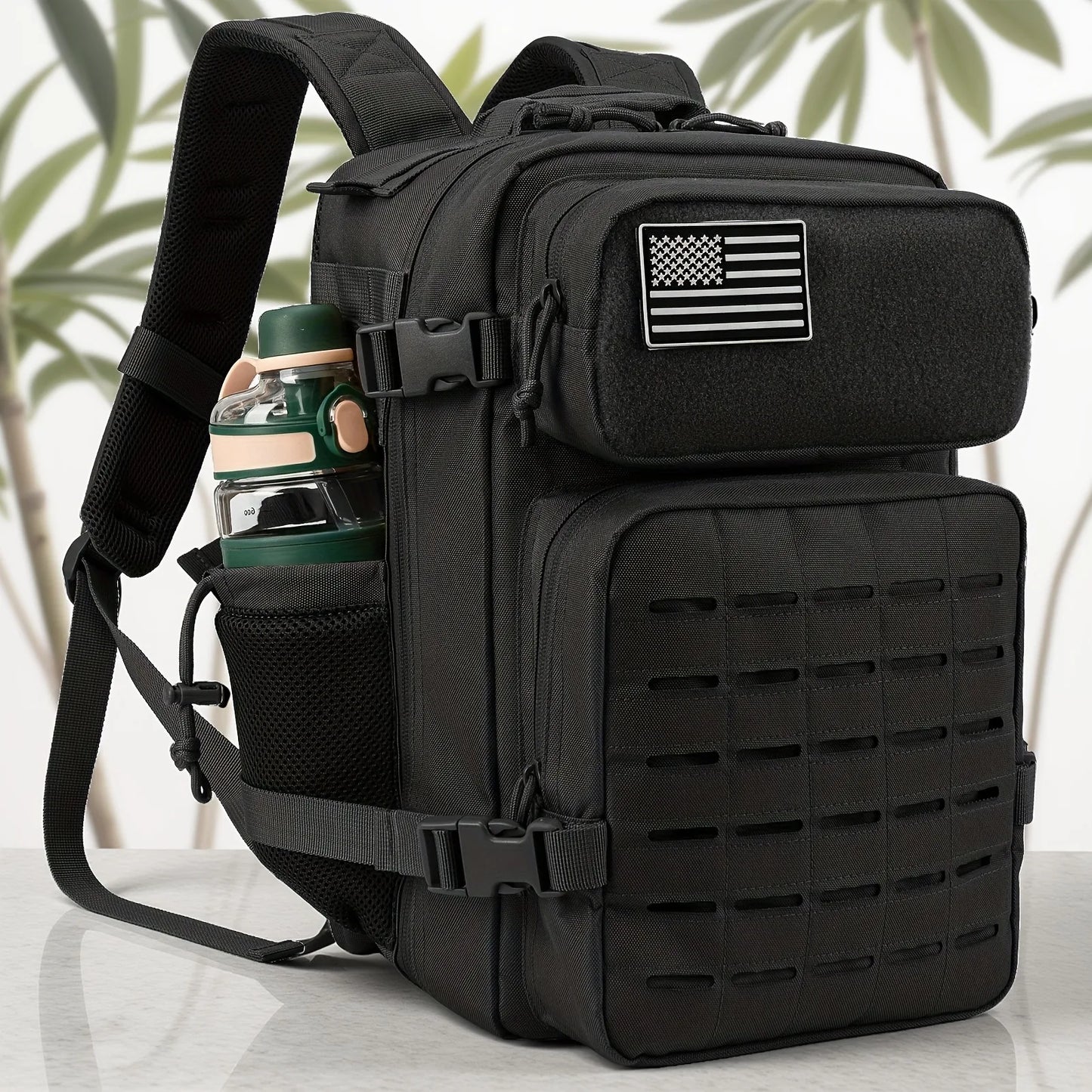 25L MOLLE Tactical Hiking Backpack with Dual Bottle Holders