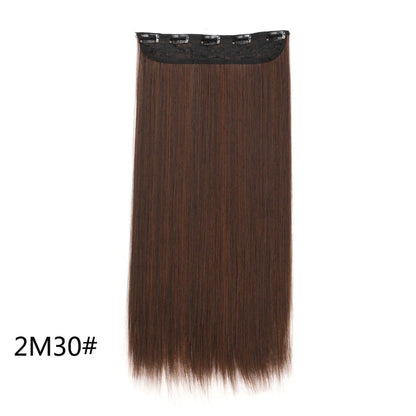 Women's 24 Inch 5 Clip Straight Synthetic Hair Extension