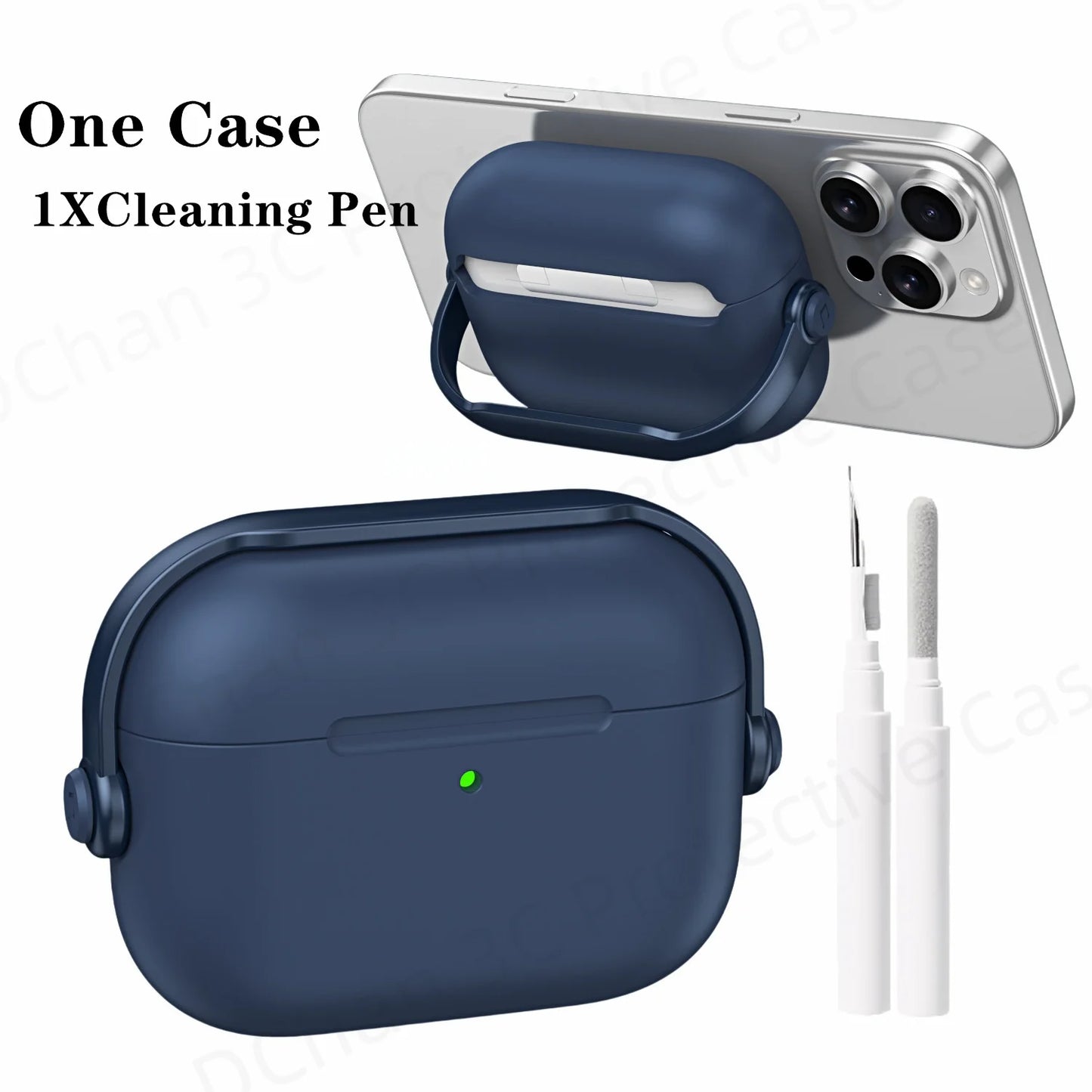 Shockproof AirPods Pro 3 and AirPods 4 Case with Lock and Cleaner Kit
