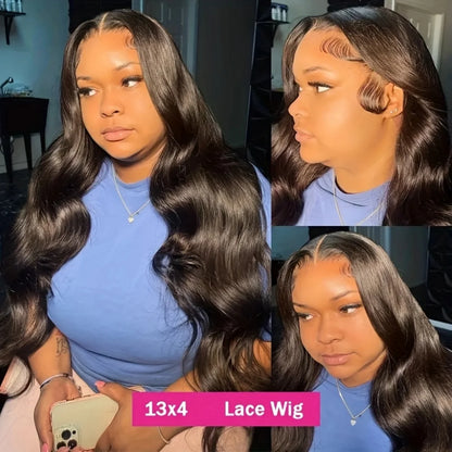 Body Wave 13x6 HD Lace Front Human Hair Wig 5x5 Closure Wig