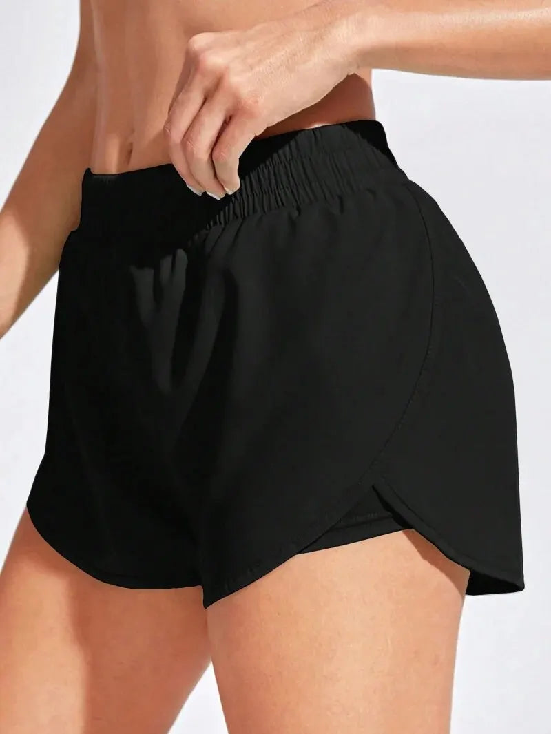 Women's Elastic Yoga Workout Shorts
