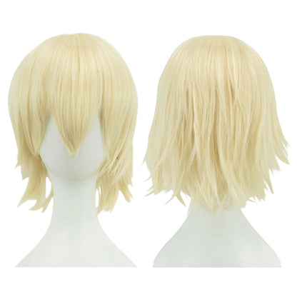 Unisex 12 Inch Short Bob Cosplay Wig with Bangs