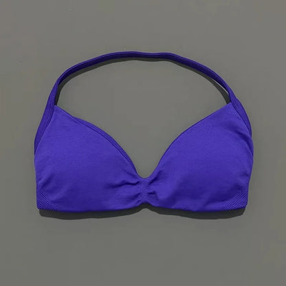 Women's High Support Strappy Halter Sports Bra