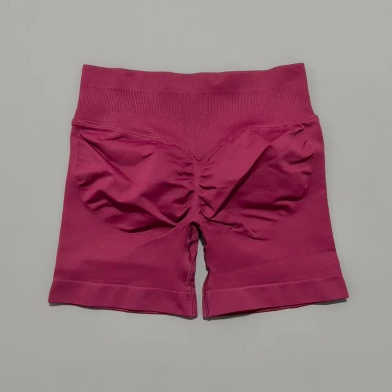 Women's Seamless Scrunch Butt Gym Biker Shorts
