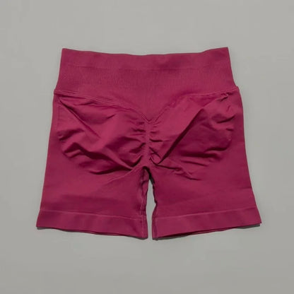 Women's Seamless Scrunch Butt Gym Biker Shorts