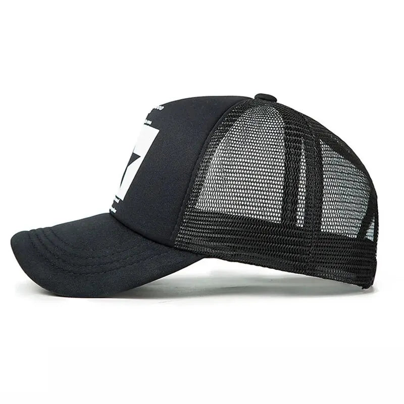 Unisex Breathable Mesh Snapback Baseball Cap