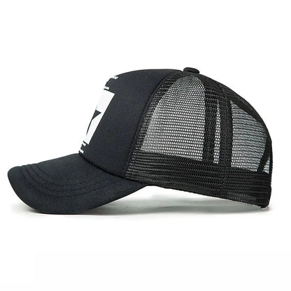 Unisex Breathable Mesh Snapback Baseball Cap