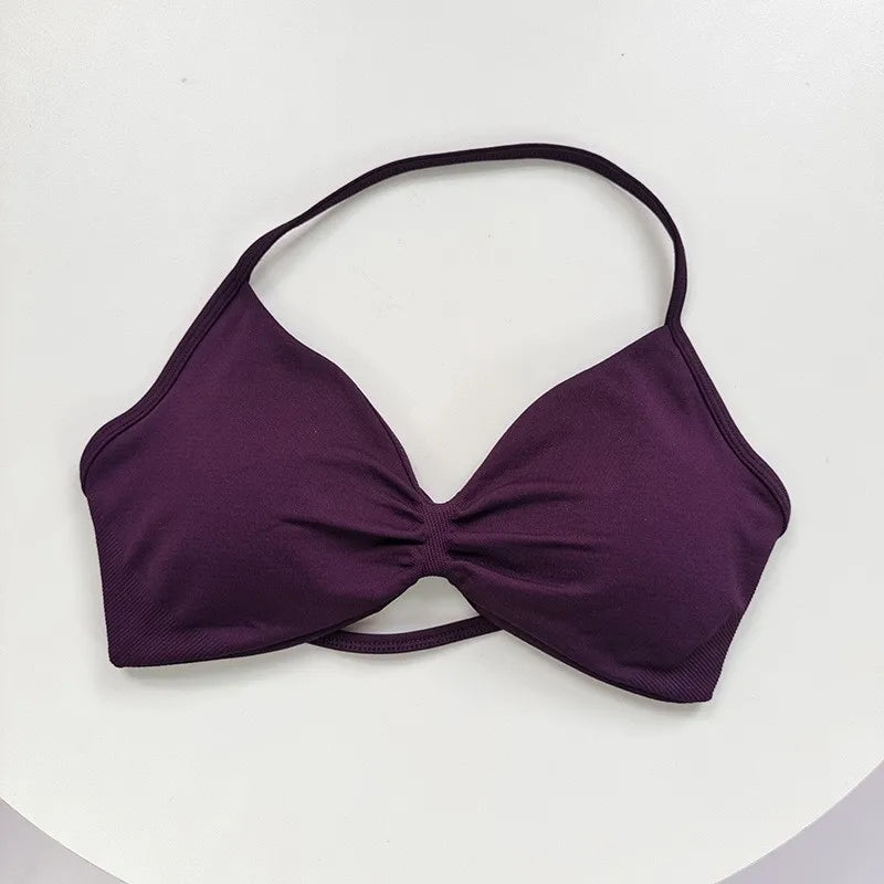 Women's High Support Lace Up Sports Bra