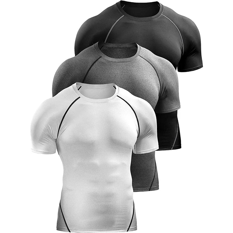 Men's Quick Dry Compression Running T Shirt