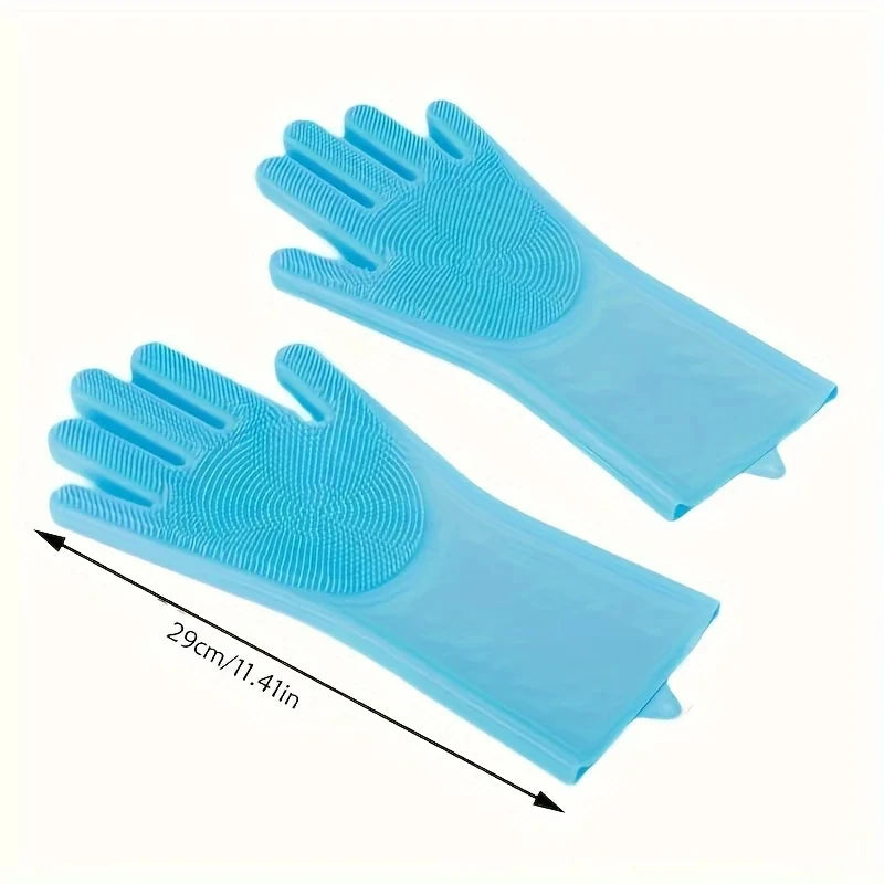 Silicone Pet Grooming Bathing Glove for Dogs & Cats Hair Removal