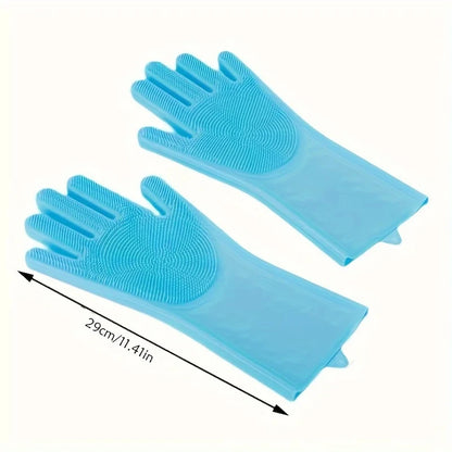 Silicone Pet Grooming Bathing Glove for Dogs & Cats Hair Removal