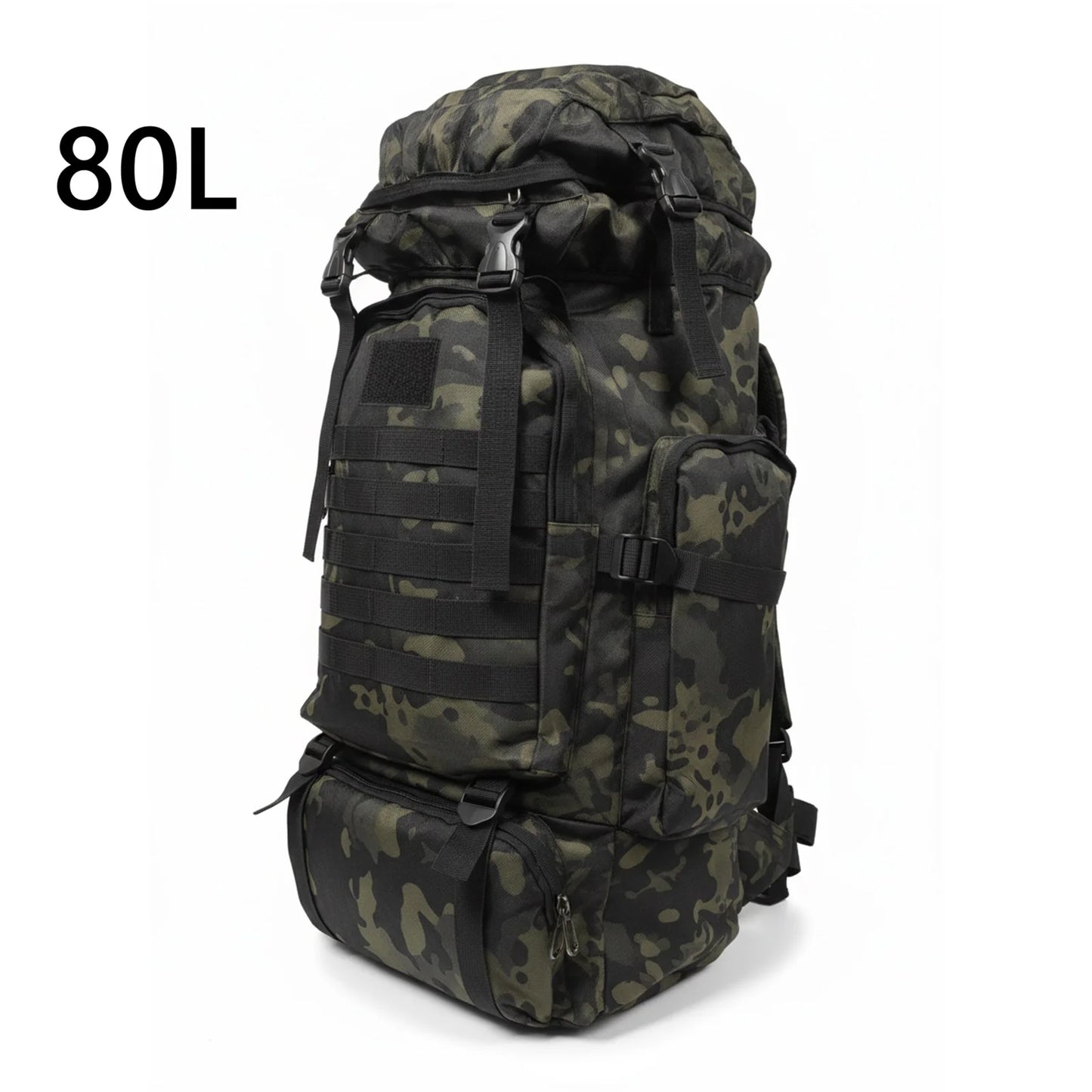 80L or 100L Large Capacity Tactical Hiking Backpack