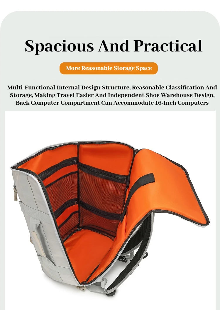 Large Capacity Dry Wet Separation Travel Gym Bag