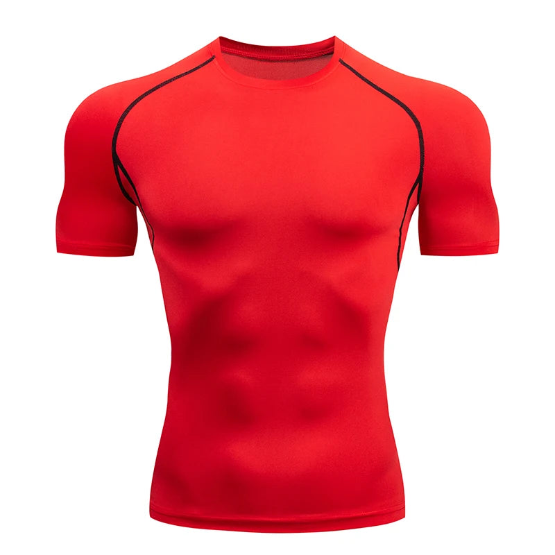 Men's Short Sleeve Compression Running T Shirt