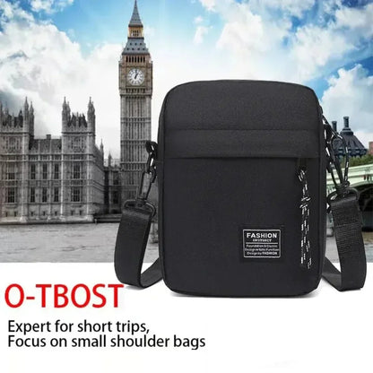 Men’s Oxford Cloth Crossbody Satchel Bag Small Casual Shoulder Bag