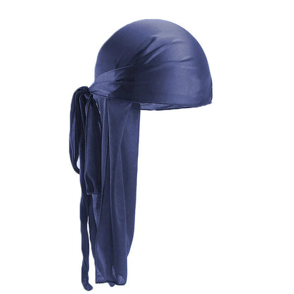 Unisex Silky Long Tail Durag Headwrap