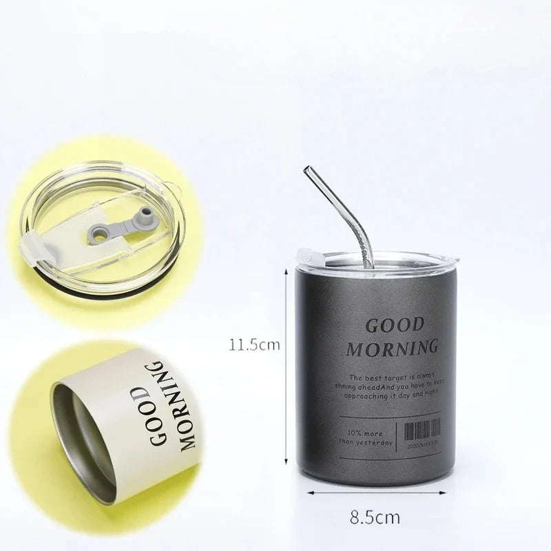 600ml 304 Stainless Steel Insulated Tumbler with Straw