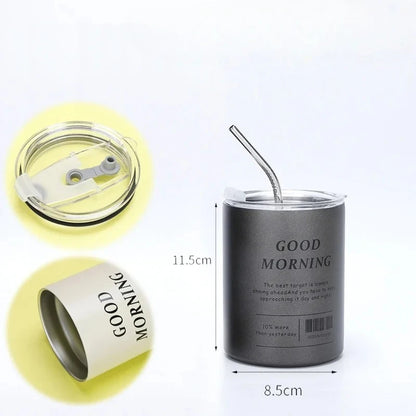 600ml 304 Stainless Steel Insulated Tumbler with Straw