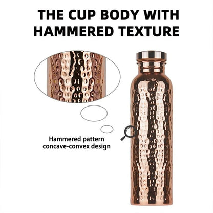 800ml Insulated Copper Water Bottle with One Touch Lid