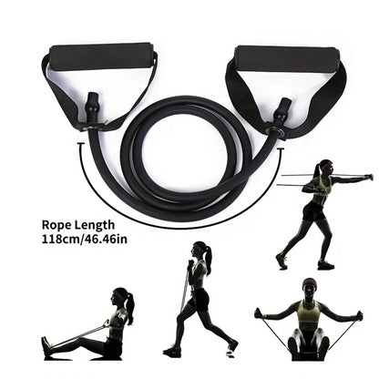 4 Level Resistance Band with Handles for Home Workouts