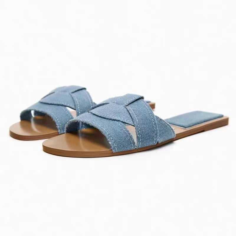 Women’s Solid Color Fashion Summer Slippers Lightweight Shoes