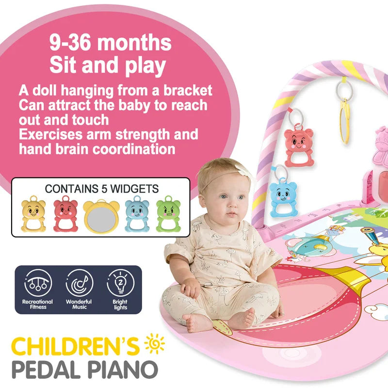 Baby Musical Piano Activity Gym Play Mat