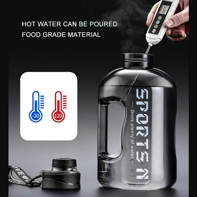 1.7L or 2.7L Large Capacity Sports Water Bottle