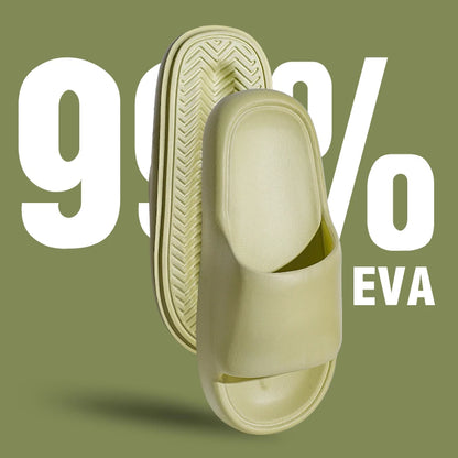 Unisex EVA Cloud Pillow Slides Thick Sole Non Slip Bathroom Slippers