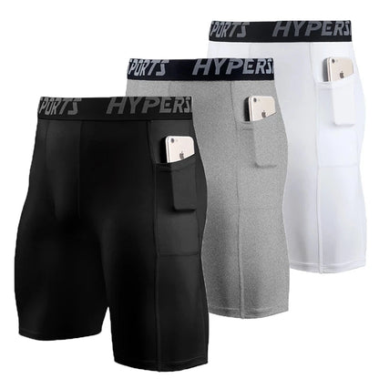 Men's Compression Training and Running Shorts