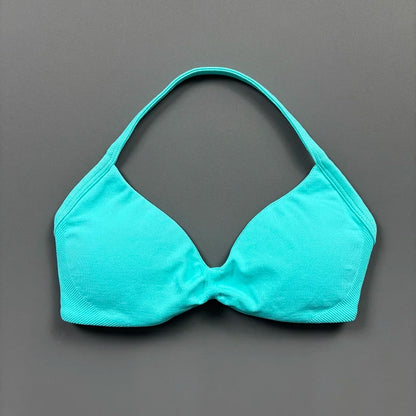 Women's High Support Strappy Halter Sports Bra