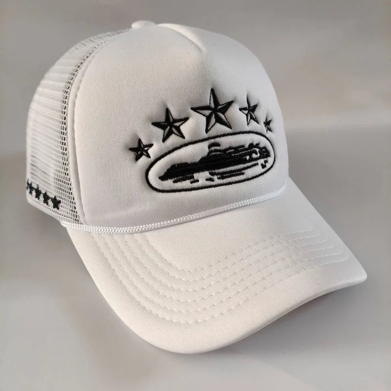 Unisex Five Star Mesh Streetwear Baseball Cap
