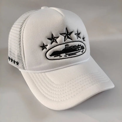 Unisex Five Star Mesh Streetwear Baseball Cap