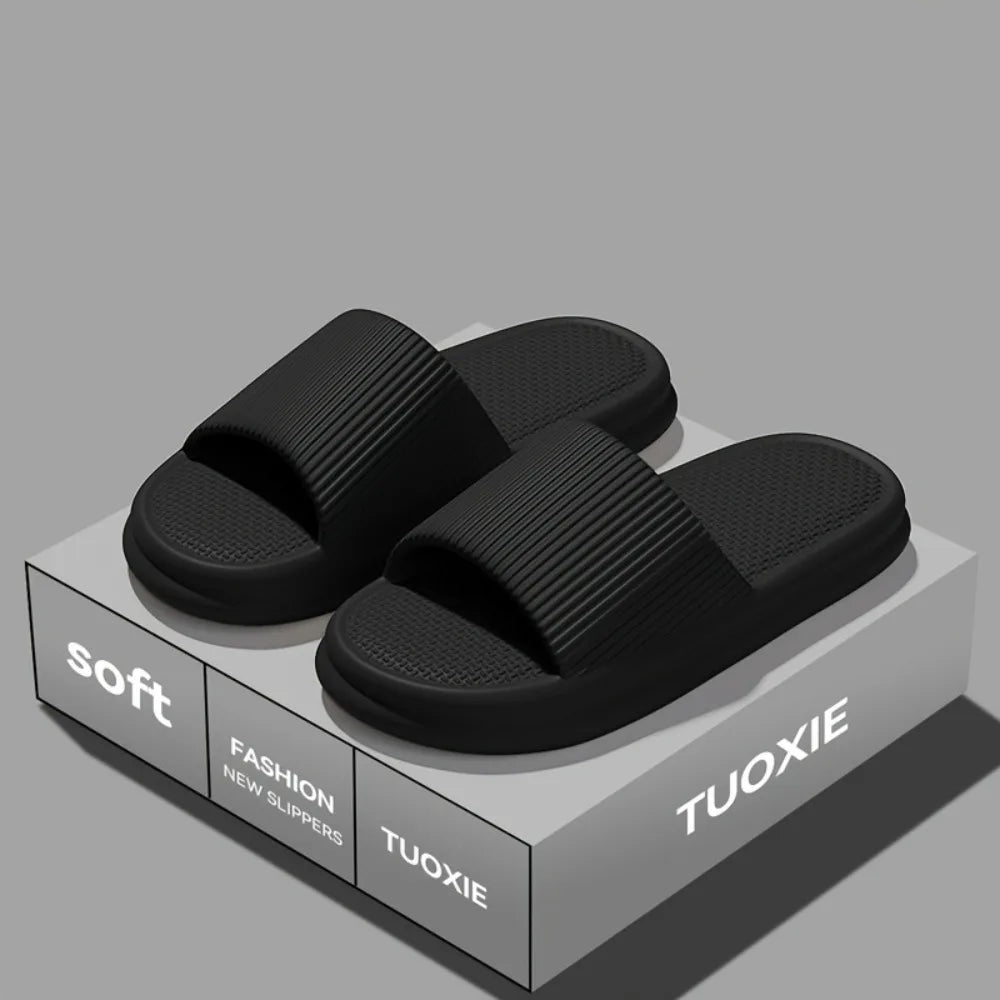 Unisex Soft EVA Summer Slippers Odor Resistant Non Slip Home & Bathroom Shoes