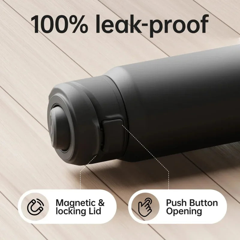 710ml or 950ml Insulated Sports Water Bottle with Magnetic Phone Holder