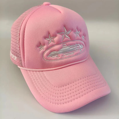 Unisex Five Star Mesh Streetwear Baseball Cap
