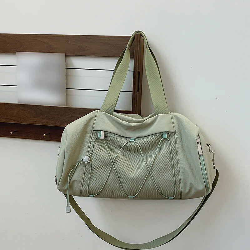 Women's Large Gym Duffel Bag with Shoe Compartment