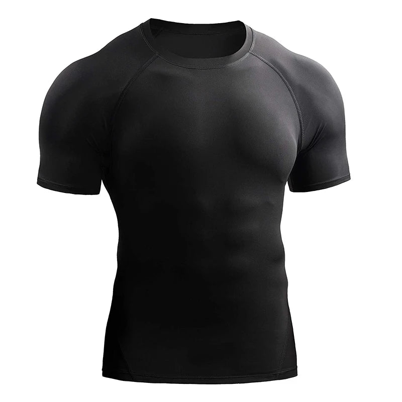Men's Quick Dry Compression Running T Shirt