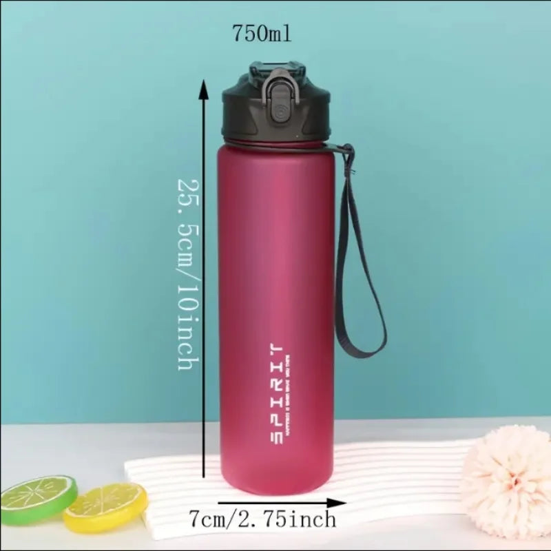 Grinkwell Large Capacity BPA Free Sports Water Bottle with Straw