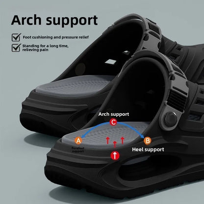 Unisex Arch Support Anti Slip Breathable Summer Clogs