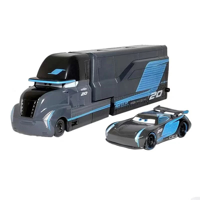 Lightning McQueen Diecast Container Hauler Truck Toy