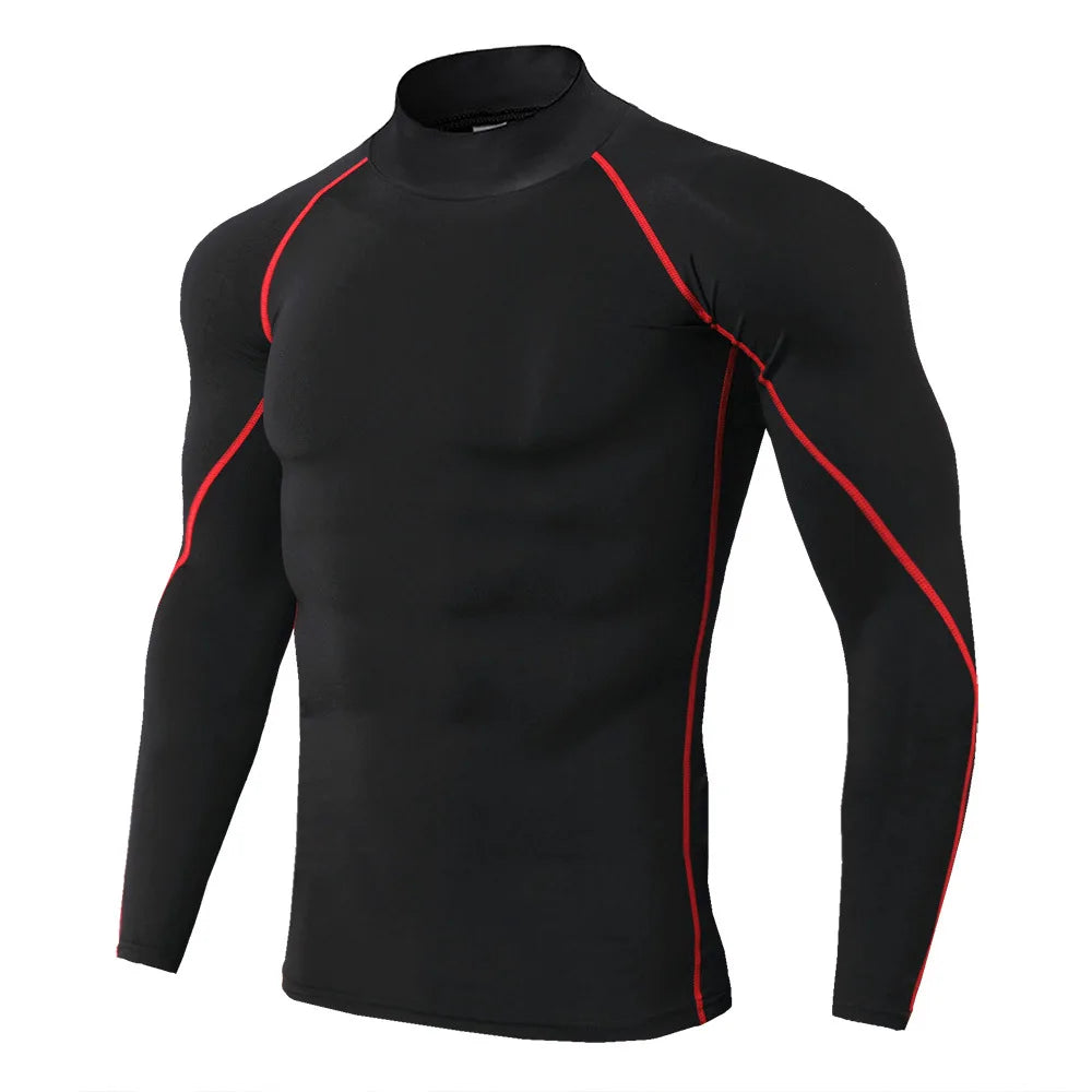 Men's Quick Dry Long Sleeve Compression Sports Shirt