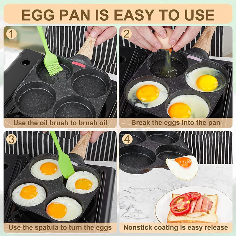 4 Cup Nonstick Omelet and Egg Frying Pan JT888