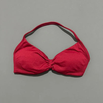 Women's High Support Strappy Halter Sports Bra