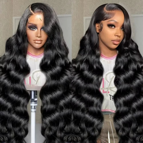 Women's 40 Inch 250% Density Body Wave HD Lace Front Human Hair Wig