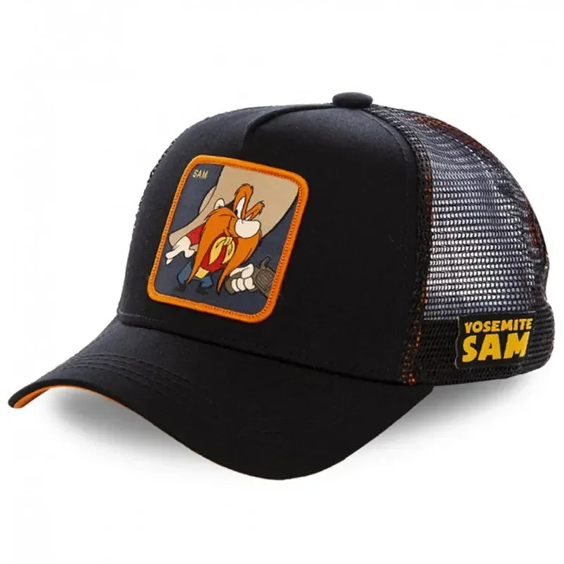Unisex Anime Cartoon Snapback Trucker Baseball Cap
