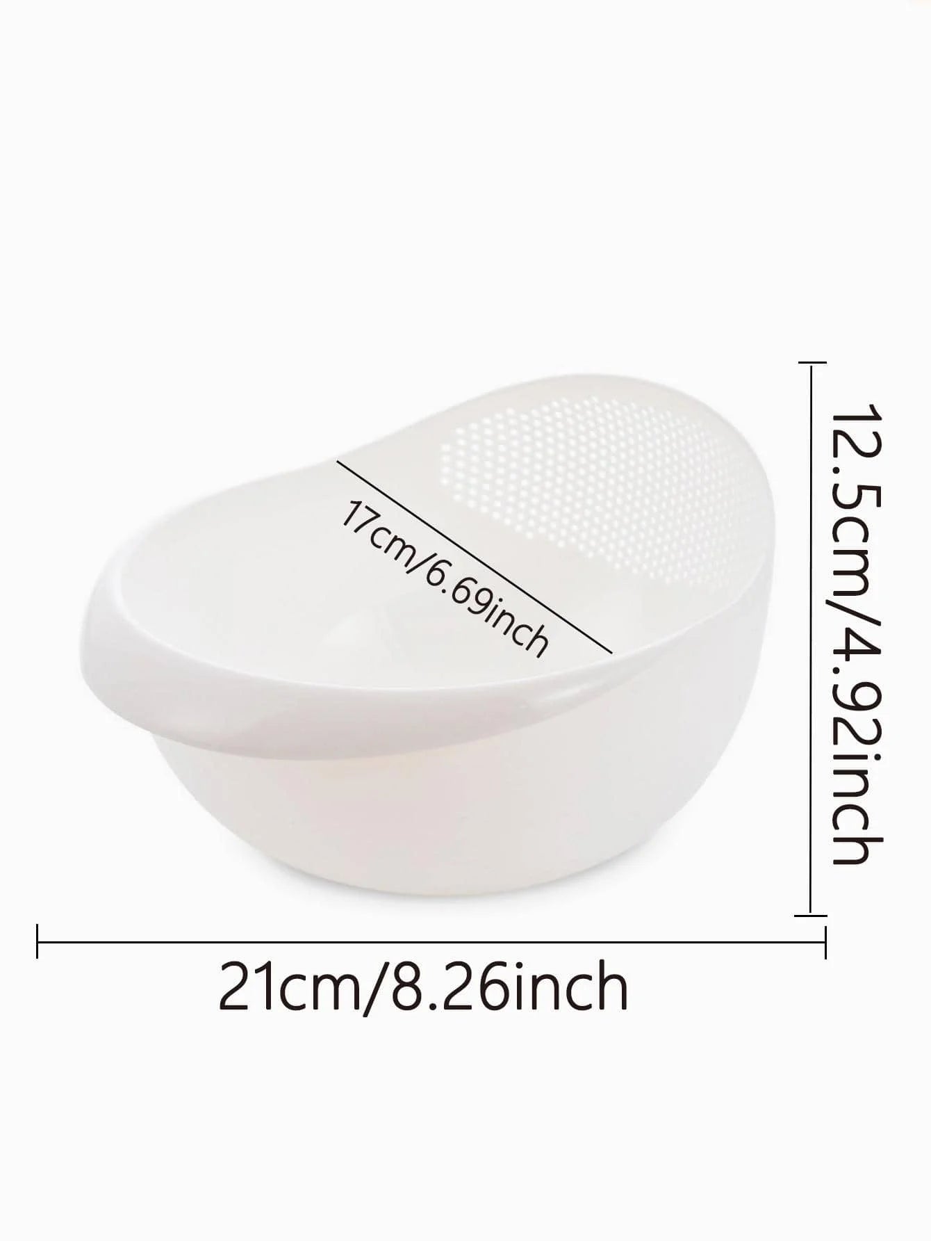 Kitchen Colander Drain Basket with Handle for Rice, Fruit & Vegetables