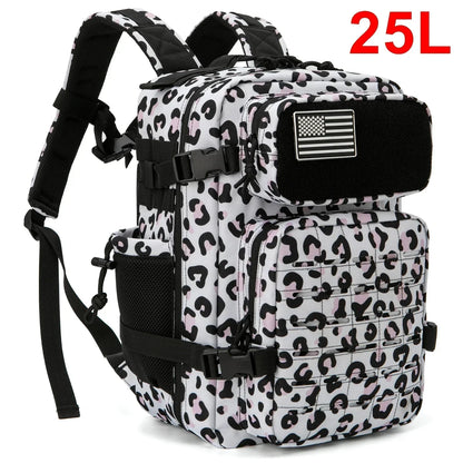 25L or 45L Tactical Hiking Backpack with Bottle Holder