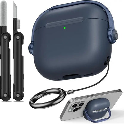 Shockproof AirPods Pro 3 and AirPods 4 Case with Lock and Cleaner Kit