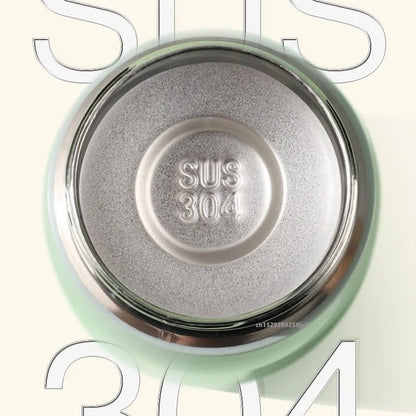 320ml or 460ml Kids Stainless Steel Thermos Bottle with Straw